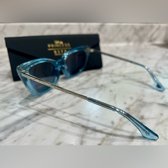 DIFF Disney Princess Sunglasses Cinderella Blue Crystal Glitter Dust Gradient - Picture 10 of 13